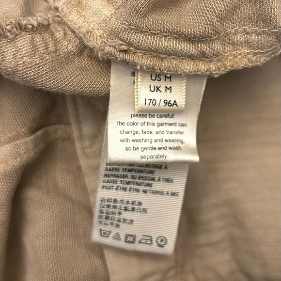 Free People Palm Valley Shortalls Romper Khaki Tan Boho Relaxed fit Size Medium - Picture 9 of 10